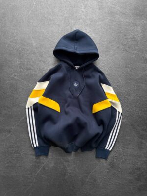 هودي رجالي - كحلي بتفاصيل صفراء