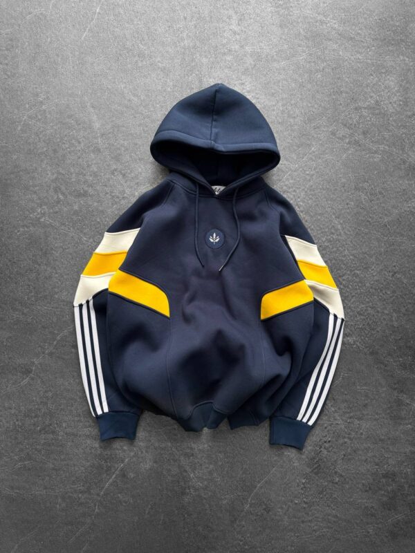 هودي رجالي - كحلي بتفاصيل صفراء