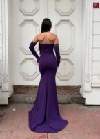 فستان سهرة طويل - بنفسجي