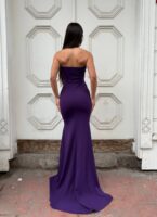 فستان سهرة طويل - بنفسجي