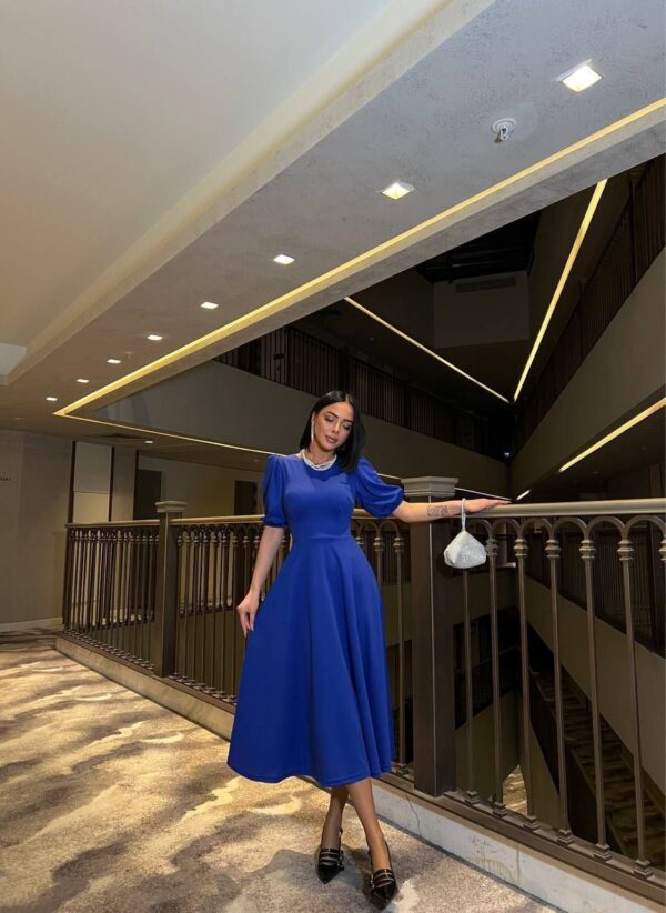 فستان سهرة طويل - أزرق ملكي