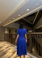 فستان سهرة طويل - أزرق ملكي